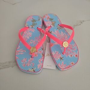 NWT Lilly Pulitzer Flip Flops